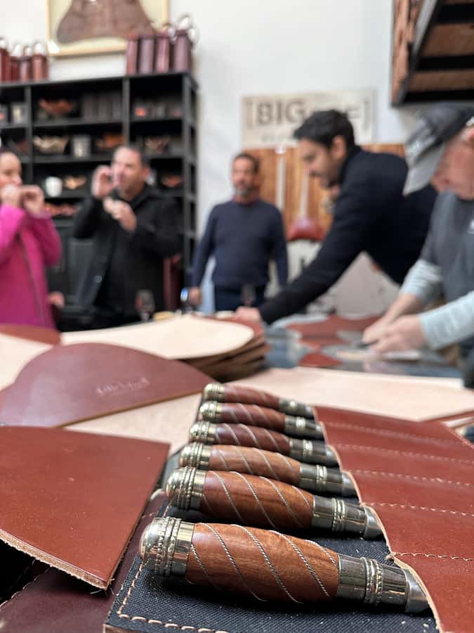 Argentina: Leather Butterfly Chair Workshop Tour with Wine - Watching leather become a butterfly chair
