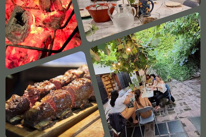 Asado and Malbec Grilling Activity - The meat briefing and preparation at the grill