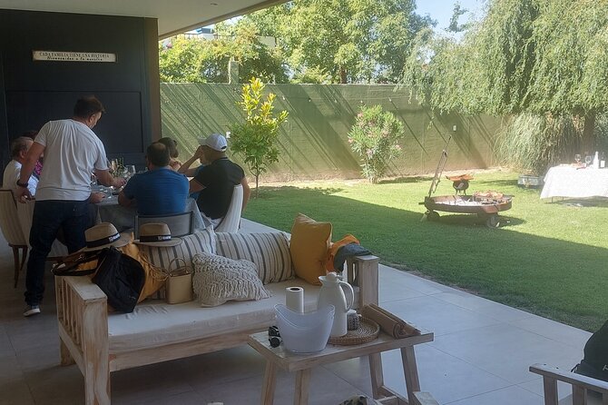 Asado em Casa Mendocina Experience with Friends - Dessert with pancakes, dulce de leche, and champagne