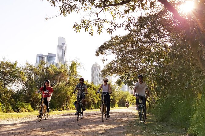 Bike tour the city center and Puerto Madero, mate included - Entering Puerto Madero and Costanera Sur
