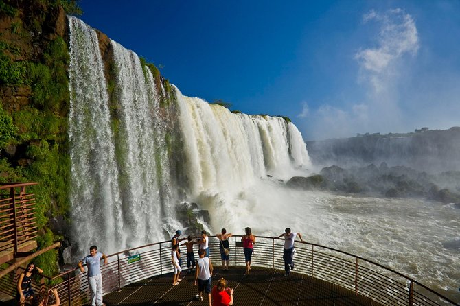 Brazilian Falls Bird Park and Itaipu Dam from Puerto Iguazu - The Brazilian Iguazu Falls view is the grand finale
