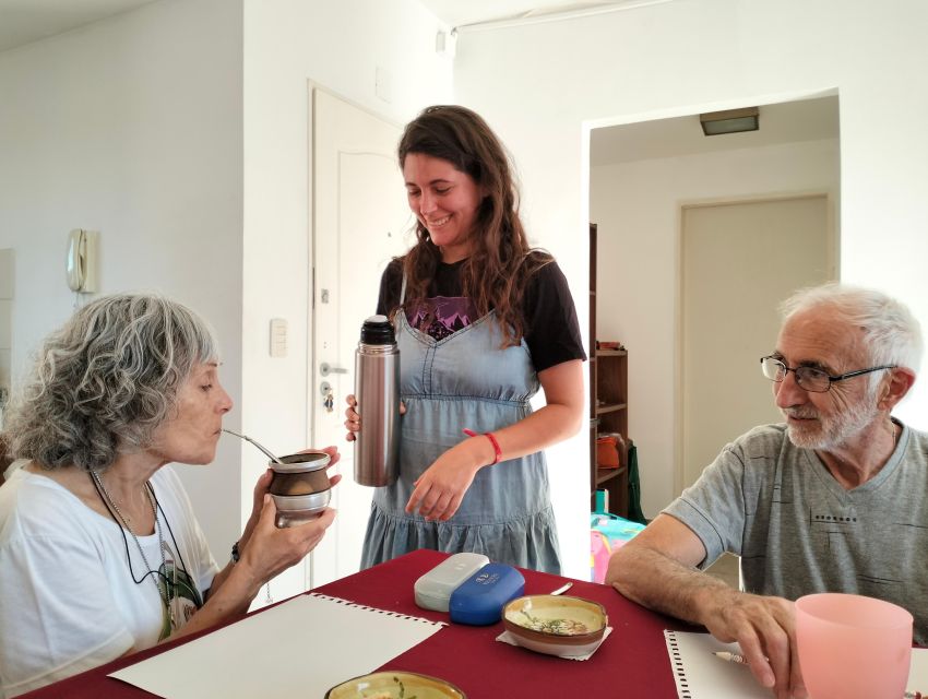 Buenos Aires: Mate & paint experience with pastry tasting - Painting with Jazmin from La Flor Artista