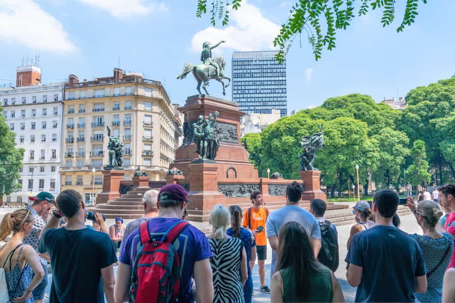 Buenos Aires: Recoleta and Retiro Tip Based Walking Tour - A terrace view toward the Tower of the English