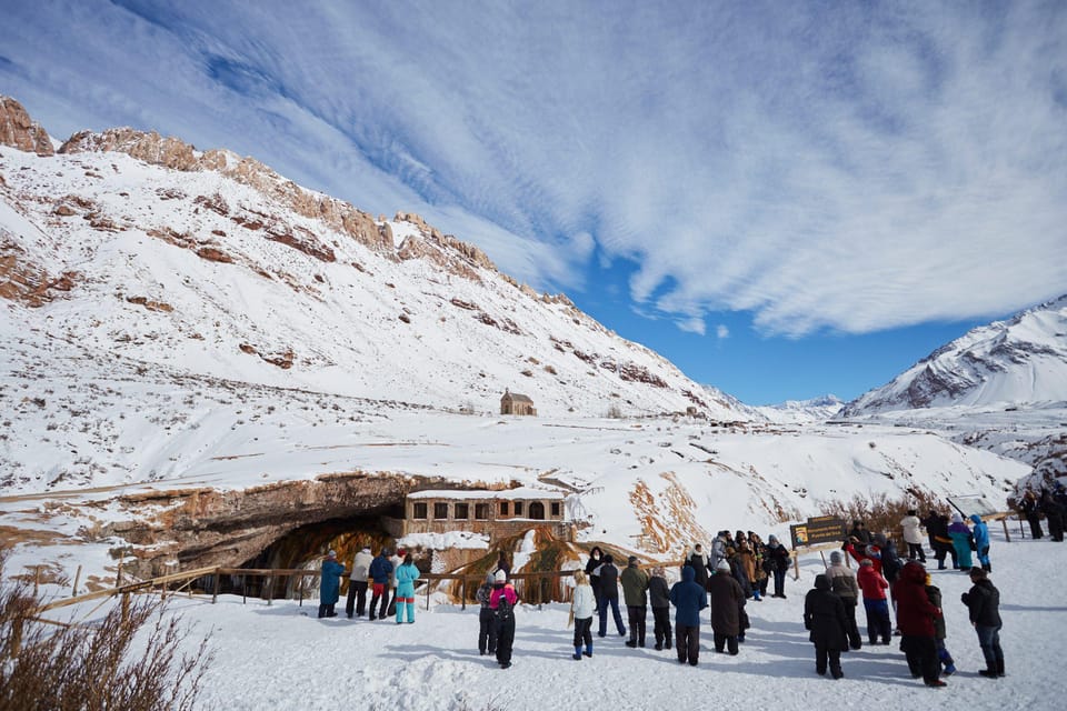 Classic Aconcagua Day Tour - Las Cuevas marks the border end of the route