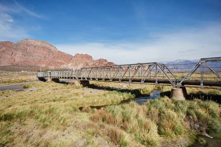 Classic Aconcagua Day Tour - Potrerillos Dam begins the photo work