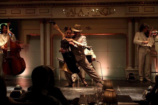 Dinner Show at Gala Tango with optional Vintage Bus Transfer - The live orchestra brings the tango into the room