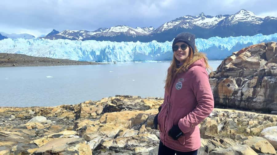 El Calafate: Minitrekking in the Perito Moreno Glacier - The 20-minute boat crossing on Lago Rico