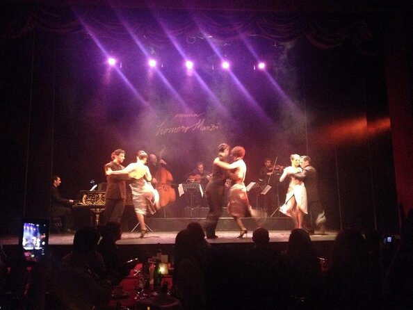 Esquina Homero Manzi Tango Show Ticket Including Optional Dinner in Buenos Aires - Five musicians, three dance couples, and two singers