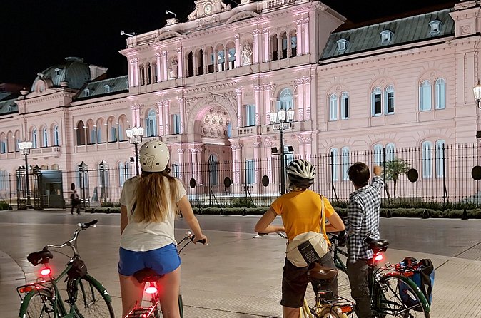 Experience the Lighted Night of Buenos Aires in a Bike - Puente de la Mujer and the waterfront lights