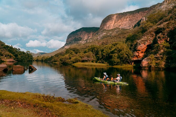 Floated by Kayak in the Oath Canyon - The transfer and preparation beside the river