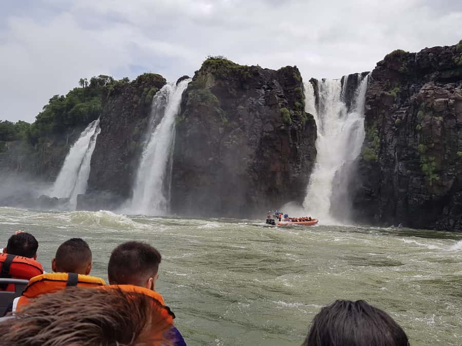 From Foz do Iguaçu: Iguazú Falls Boat Ride Argentina - Entering Iguazú National Park on the Argentine side