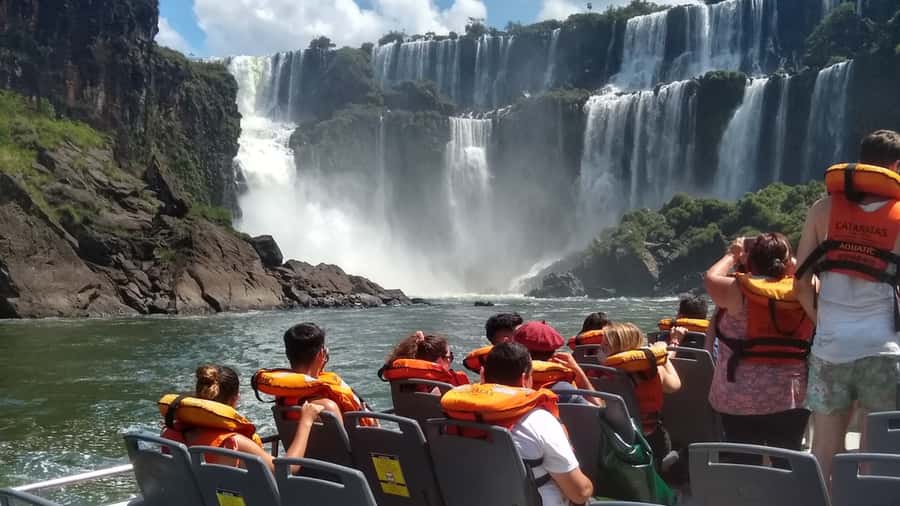 From Puerto Iguazu: Argentinian Iguazu Falls with Boat Ride - What the Gran Aventura boat ride feels like