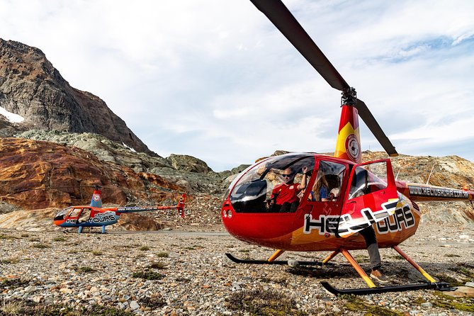Helicopter Overflight - Landing in the Cordillera - A30 - Landing in the Andes for Photos