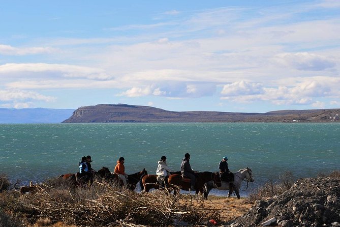 Horseback riding in Calafate - The hilltop view over El Calafate and Lake Argentino
