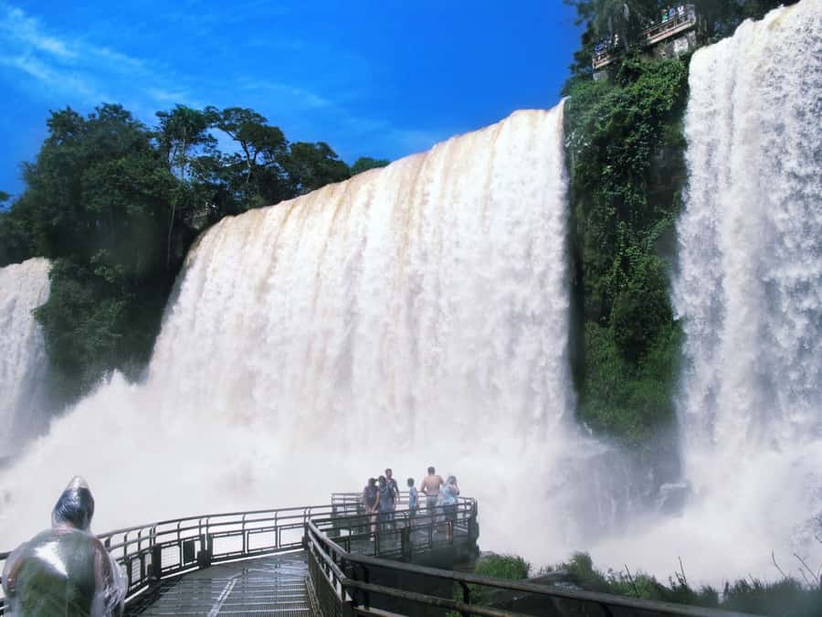 Iguazu Falls Argentinean Side from Puerto Iguazu - The Low Path brings you near the falling water