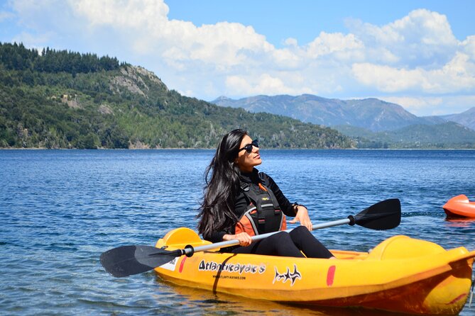 Kayak Simple rental in Moreno Lake - Finding the start at Playa Sin Viento