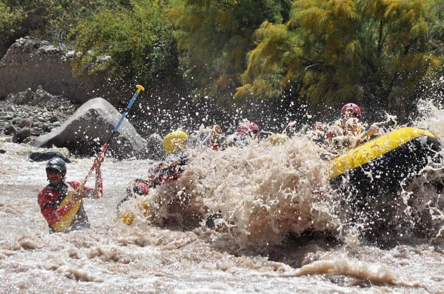 Mendoza: 12-KM River Rafting Tour in the Andes - Safety briefing and gearing up at the base