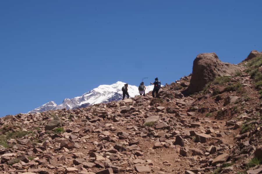 Mendoza: Mt. Aconcagua Confluencia Camp Trekking - The walk to Confluencia at 3,400 meters