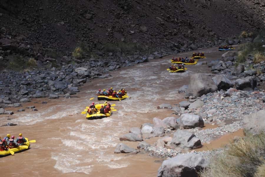 Mendoza: River Rafting & Canopy in the Andes Mountain Range - The canopy course above the Mendoza River