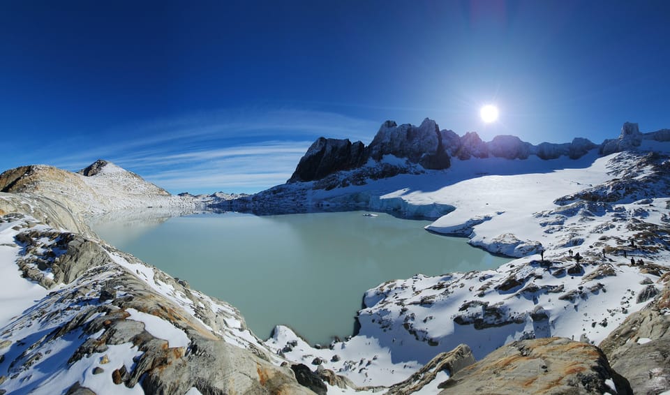 Private Guided Day Hike to Glacier Ojo del Albino - From the lagoon toward Ojo del Albino Glacier