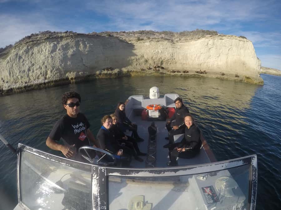 PUERTO MADRYN , SNORKELING WITH SEA LIONS - Reaching Punta Loma from Puerto Madryn