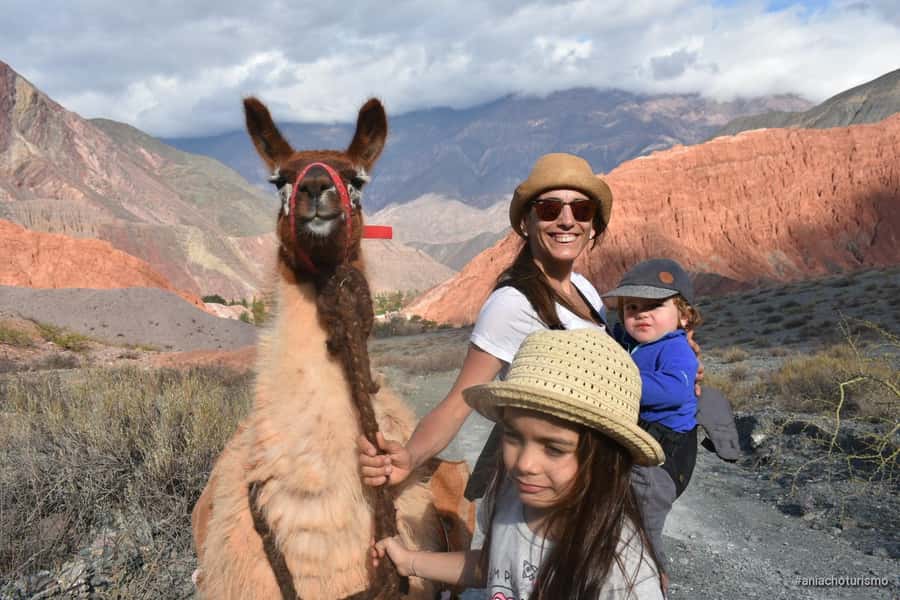 Purmamarca: Hiking with Llamas through multicolored mountains - Why walking with llamas changes the Purmamarca view