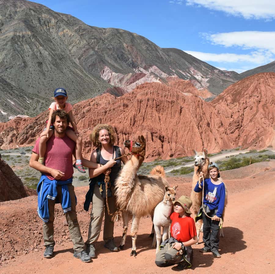 Purmamarca: Hiking with Llamas through multicolored mountains - The value of a small group
