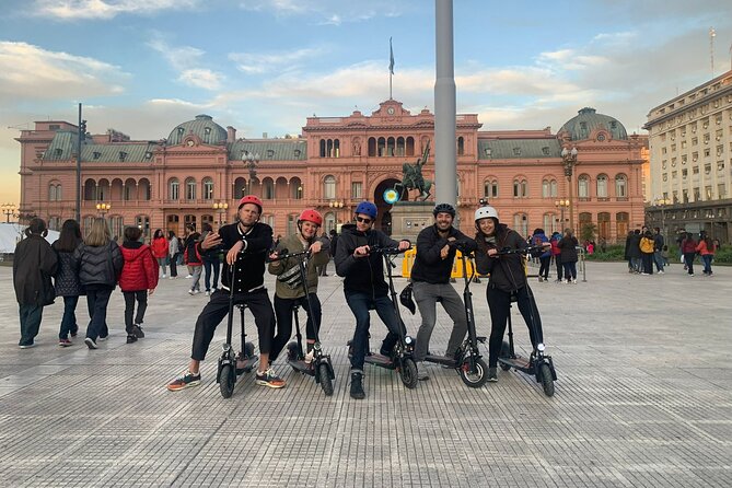 Tour Buenos Aires in one day on Electric Scooters - Starting at Plaza Estado del Vaticano