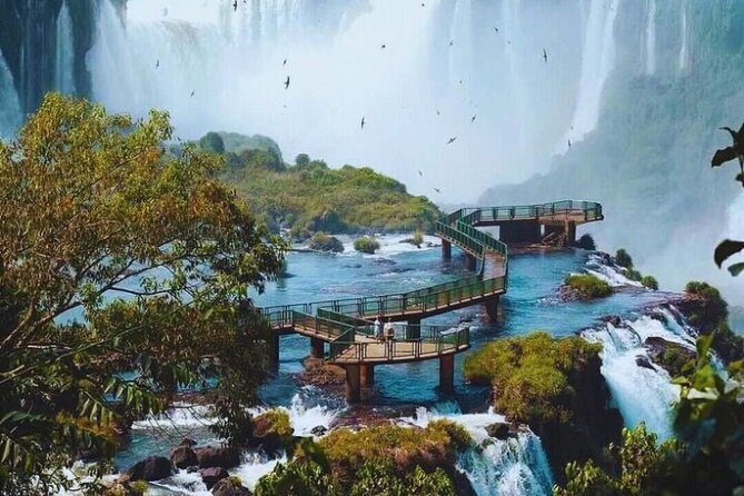 Under the Iguazu Falls live the Great Adventure + Train & Safari - Devil’s Throat and the long footbridge