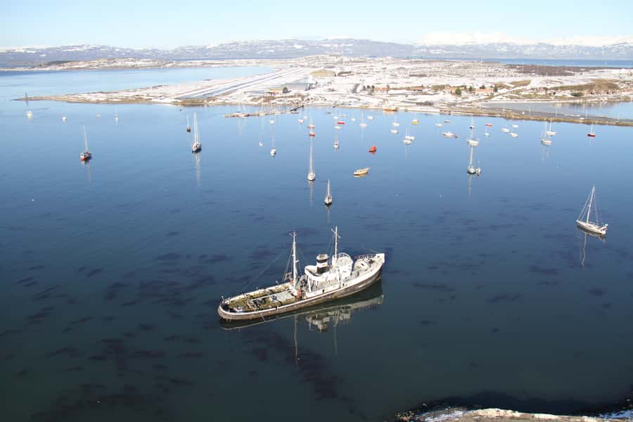 Ushuaia: Heart of the Andes Scenic Helicopter Adventure - Emerald Lagoon from above