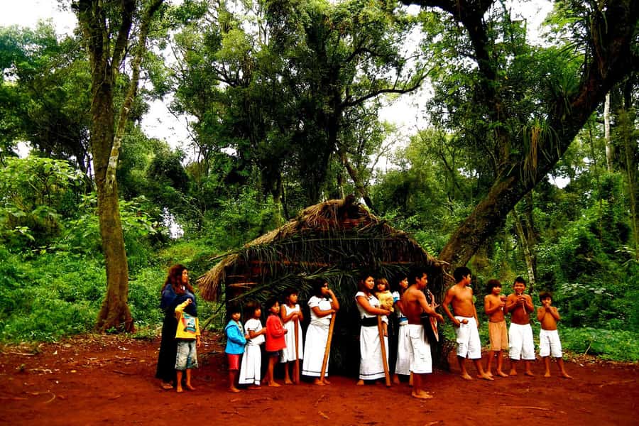 Visit Guarani village at Mborore Fort with brunch - Entering the Reconstructed Mbororé Fort
