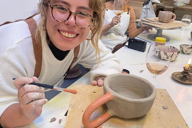 Wine & Pottery Class For Beginners in Buenos Aires Argentina - Making, painting, and decorating your piece